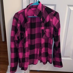 Pink/Black flannel